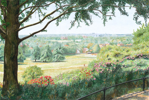 View from Pembroke Lodge Gardens - Richmond Park