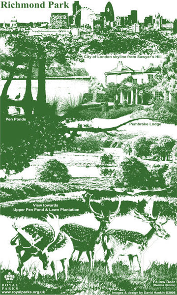 Richmond Park Tea Towel